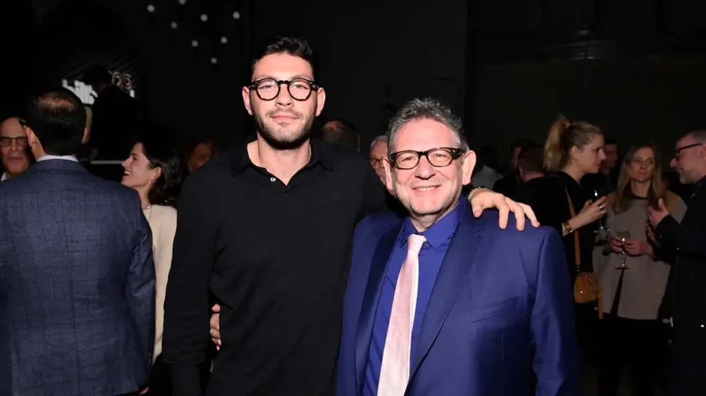 Elliot Grainge and Sir Lucian Grainge