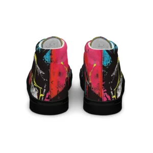 Men’s ‘Eccentric Mogul’ High Top Canvas Shoes - Image 3
