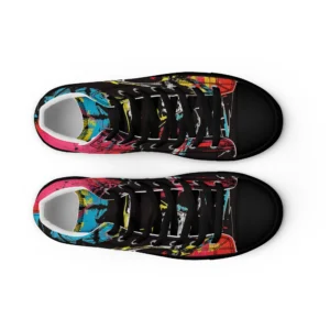 Men’s ‘Eccentric Mogul’ High Top Canvas Shoes - Image 6