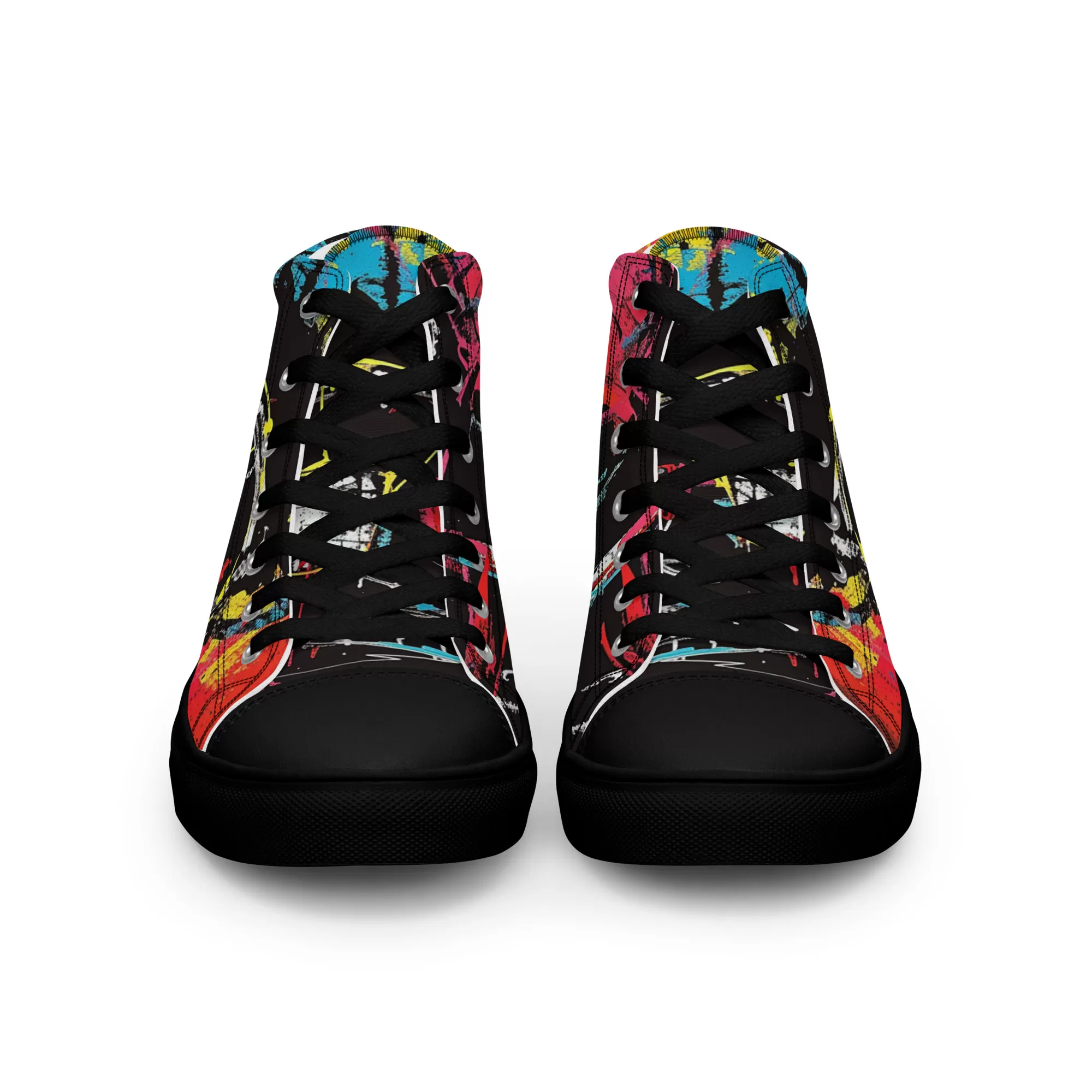 Men’s ‘Eccentric Mogul’ High Top Canvas Shoes - Image 5