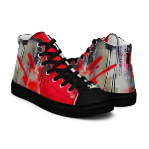 Men’s Eccentric Culture Hi-Top Canvas Shoes - Image 2