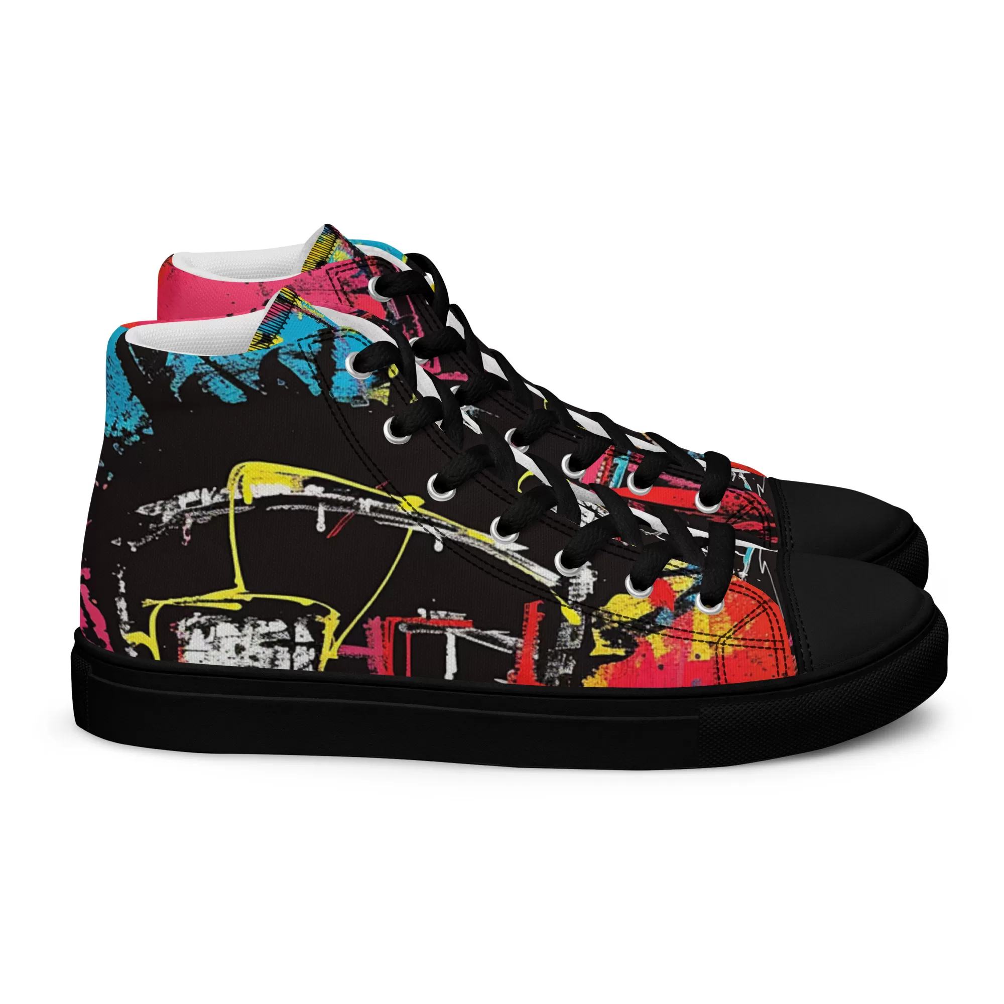 Men’s ‘Eccentric Mogul’ High Top Canvas Shoes - Image 7