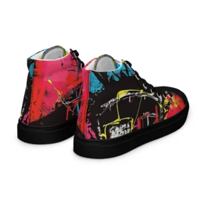 Men’s ‘Eccentric Mogul’ High Top Canvas Shoes - Image 8