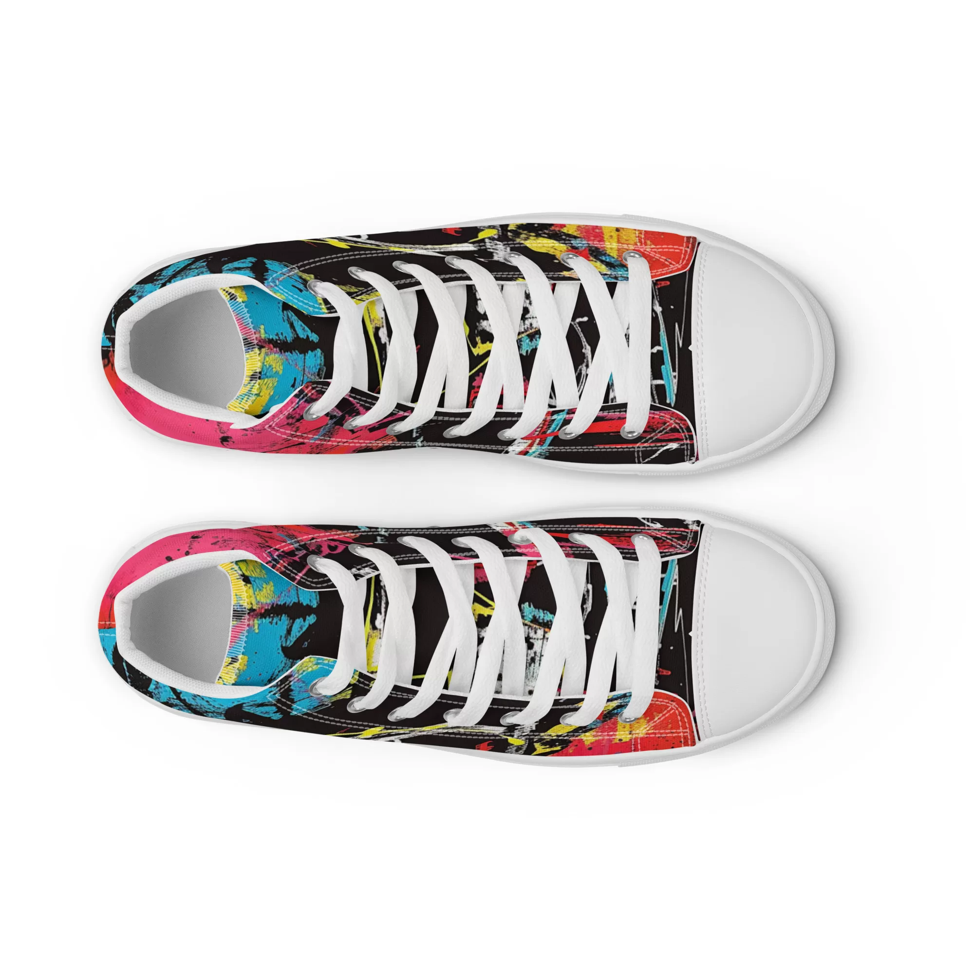 Men’s ‘Eccentric Mogul’ High Top Canvas Shoes - Image 15