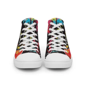 Men’s ‘Eccentric Mogul’ High Top Canvas Shoes - Image 14