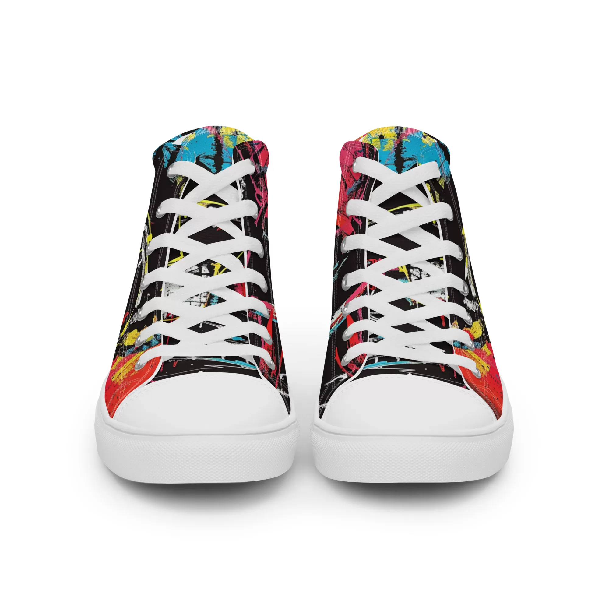 Men’s ‘Eccentric Mogul’ High Top Canvas Shoes - Image 14