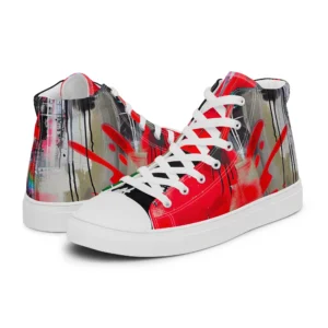 Men’s Eccentric Culture Hi-Top Canvas Shoes - Image 3