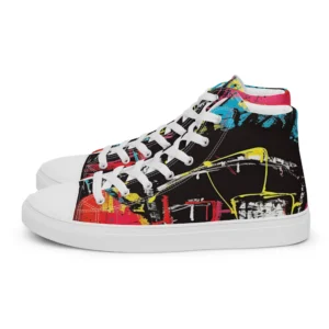 Men’s ‘Eccentric Mogul’ High Top Canvas Shoes - Image 10