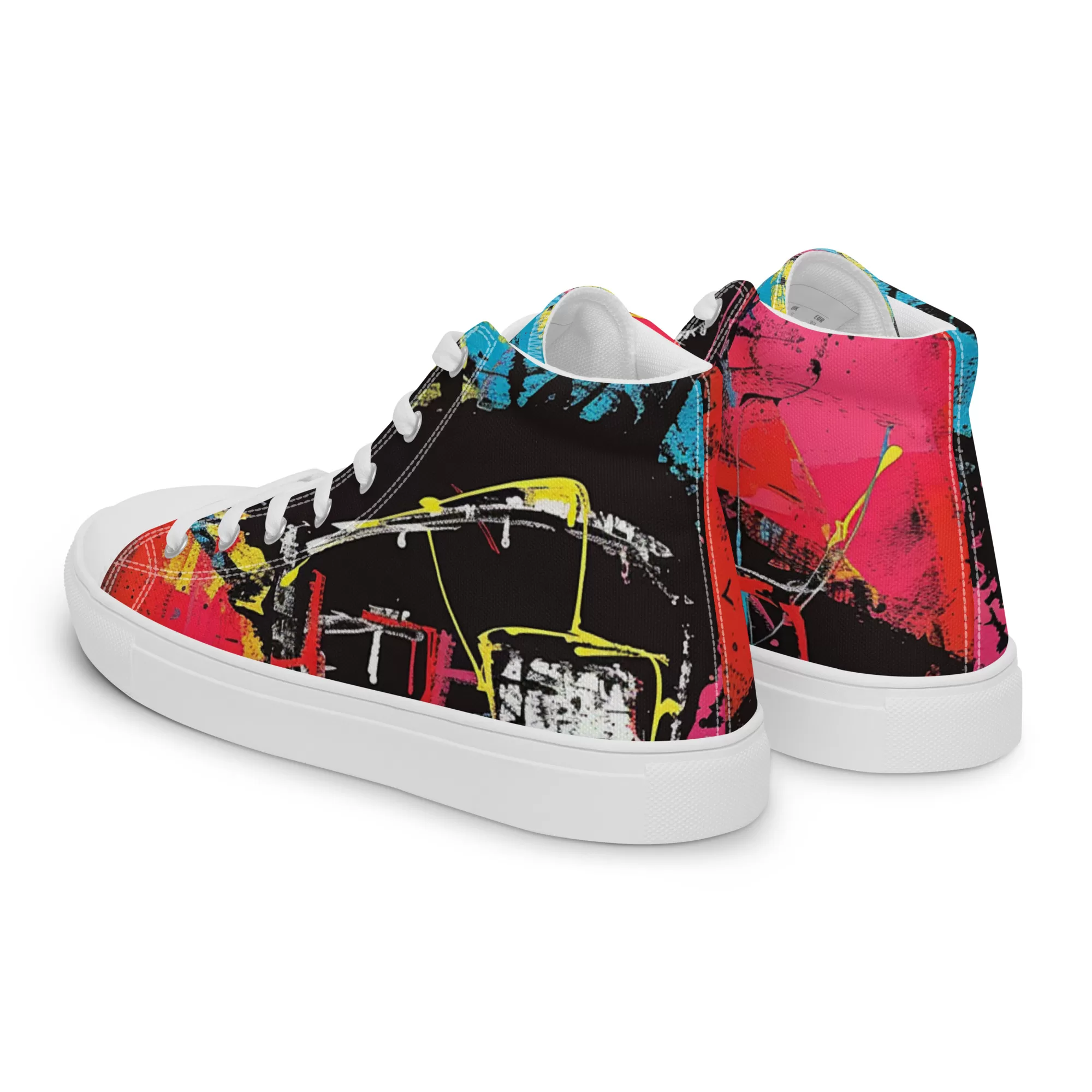Men’s ‘Eccentric Mogul’ High Top Canvas Shoes - Image 12