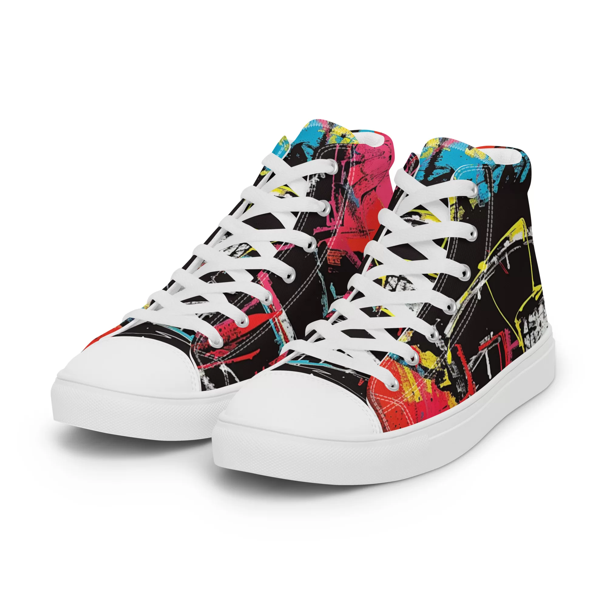 Men’s ‘Eccentric Mogul’ High Top Canvas Shoes - Image 13