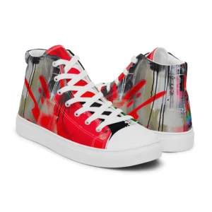 Men’s Eccentric Culture Hi-Top Canvas Shoes - Image 4