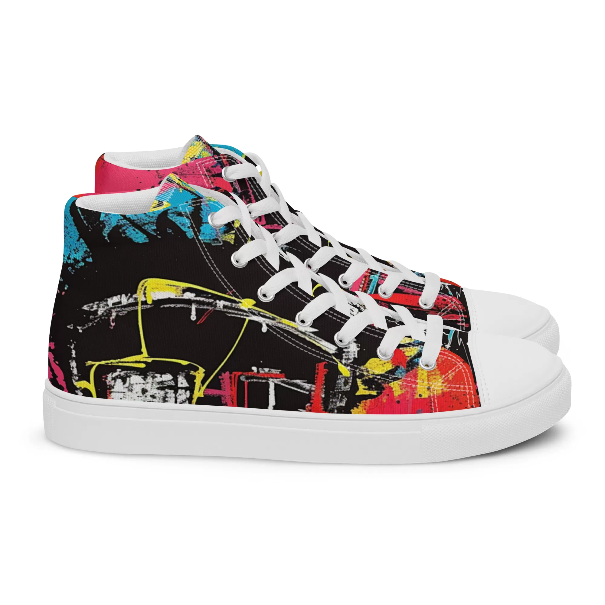 Men’s ‘Eccentric Mogul’ High Top Canvas Shoes - Image 16