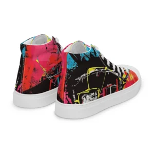 Men’s ‘Eccentric Mogul’ High Top Canvas Shoes - Image 17