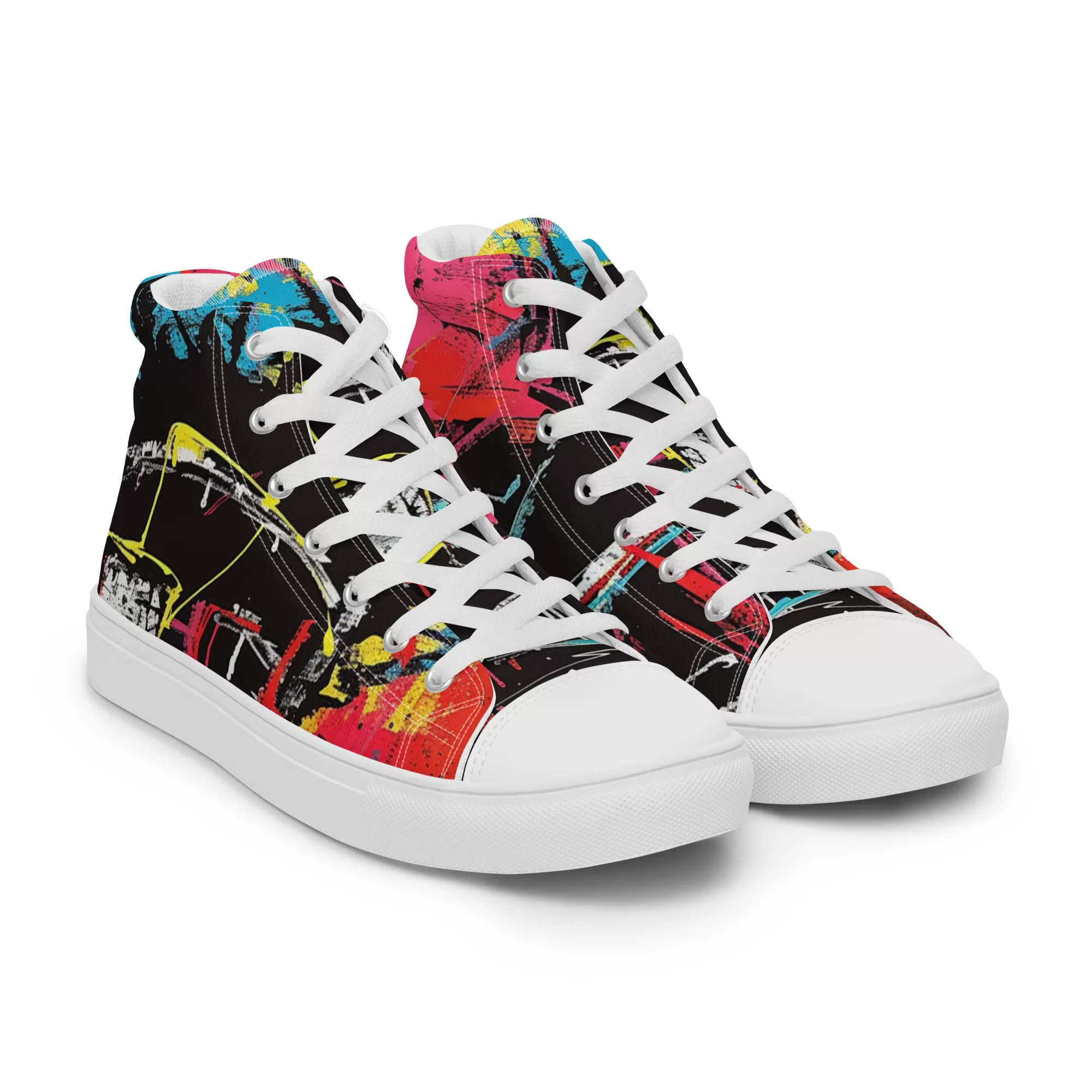 Men’s ‘Eccentric Mogul’ High Top Canvas Shoes - Image 18