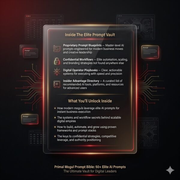 Primal Mogul Prompt Bible: 50 Elite AI Prompts